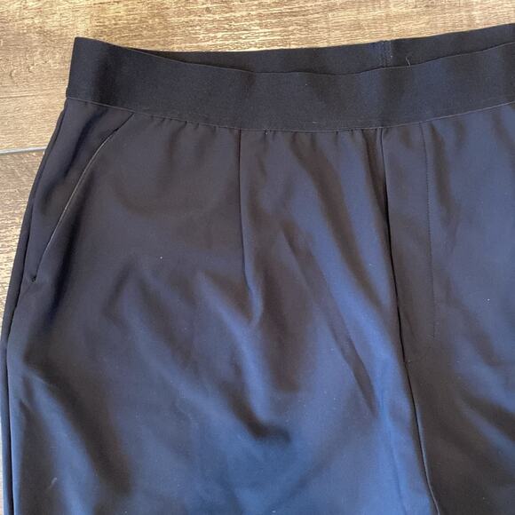 Good American Black Pull-on Elastic Waist Wide Leg Trouser Size 3XL Tall - Picture 11 of 11